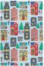 Vánoční kuchyňská utěrka Christmas Houses Blue