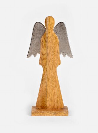 Vánoční figurka  ANDĚLÍČEK | MANGOS | z mangového dřeva | 30 cm | 713255 Homla