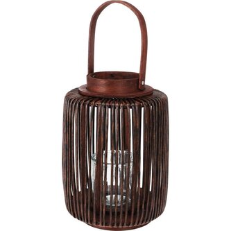 Lucerna dřevěná 22 x 29 cm hnědá KO-AAE441160