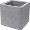 Květináč žebrovaný čtvercový šedá 38 x 38 x 33 cm KO-Y54192780