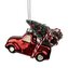 OZDOBA VÁNOČNÍ AUTO 9X3,5X7CM SKLO