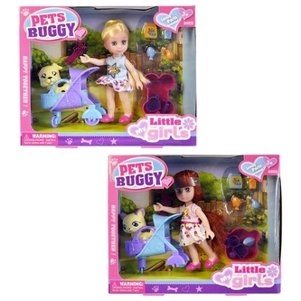 Panenka s pejskem a příslušenstvím