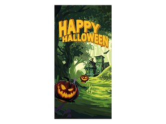 Halloween Banner, Strašidelný les, 90x180cm