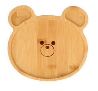 Servírovací talíř  | BAMBOU | bambus medvěd | 17x16 cm | 991541 Homla