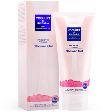 BioFresh Probiotický tonizující sprchový gel s růžovým olejem 200 ml