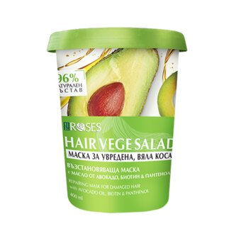 Agiva Regenerační maska na poškozené a oslabené vlasy s avokádovým olejem 400 ml