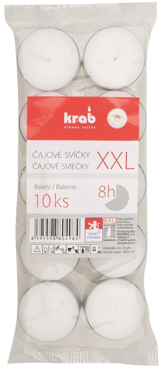 Čajová svíčka 10 ks po 22 g, 8 hodin