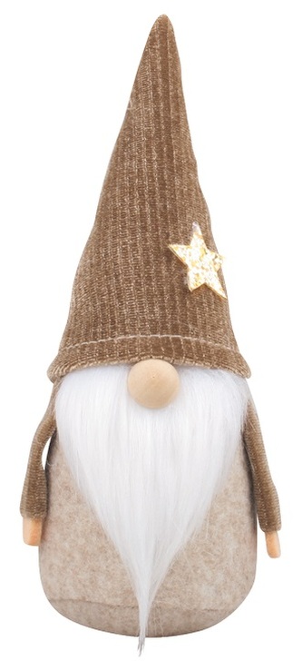 Skřítek na postavení hnědý 17 cm