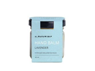 Almara soap HAND BALM | LAVENDER Přírodní výživný balzám na ruce s levandulí 40 ml