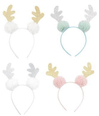 Čelenka sobí parohy třpytivá