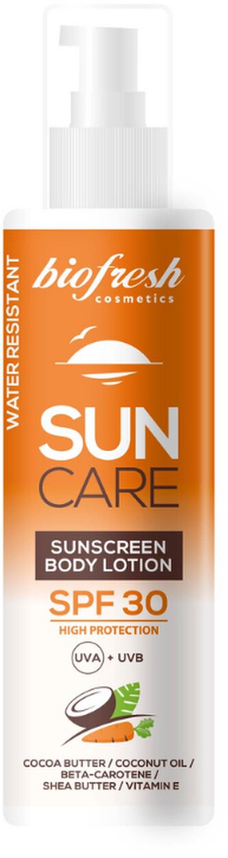 BioFresh Voděodolné mléko na opalování s kokosovým olejem SPF 30 200 ml