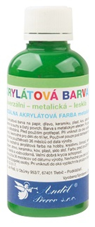Akrylová barva lesklá 50g - 9. TMAVĚ ZELENÁ