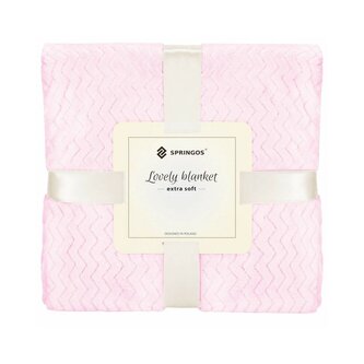 Deka 200x220 cm Springos Splendit světle růžová