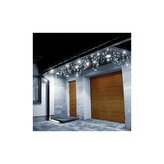 LED sopelki - 22,5 m, 500 LED, IP44, zimna biel + błyski
