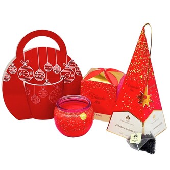 ARÔME Vánoční dárkový set - hrnek, čaj a svíčka Ozdoby