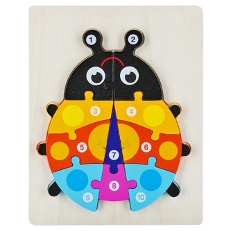 Dřevěná skládačka beruška