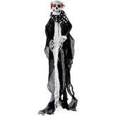 Halloweenská závěsná dekorace - Kostlivec klaun 30 x 85 cm