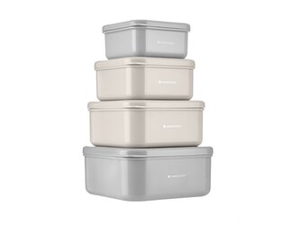 Sada boxů na svačinu 4 ks Kitty Cat Grey