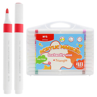 Popisovač trojhranný M&G Acrylic Marker - 48 farieb