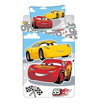 JERRY FABRICS Povlečení do postýlky Cars Road baby  Bavlna, 100/135, 40/60 cm