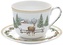 Porcelánový šálek a podšálek White Forest