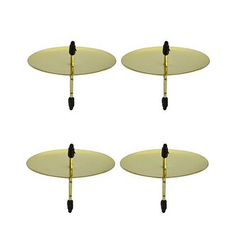 ARÔME Bodce na svíčky na věnec, 4 ks, zlatý lesk