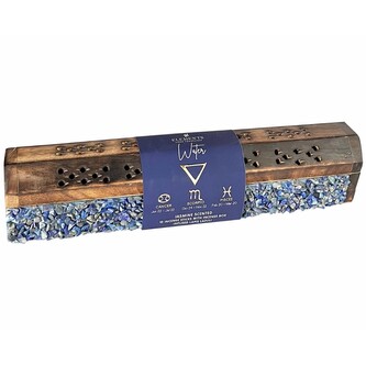 ARÔME Elements dřevěný box na vonné tyčinky, 10 tyčinek, Voda