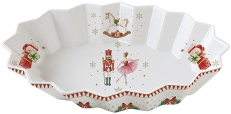 Porcelánový oválný talíř Magie De Noel