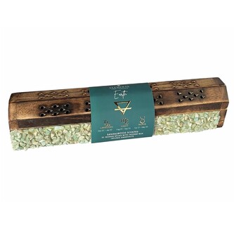 ARÔME Elements dřevěný box na vonné tyčinky, 10 tyčinek, Země