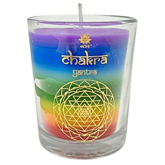 ARÔME Votivní svíčka 60 g, ve skle, 7 chaker, Sandalwood