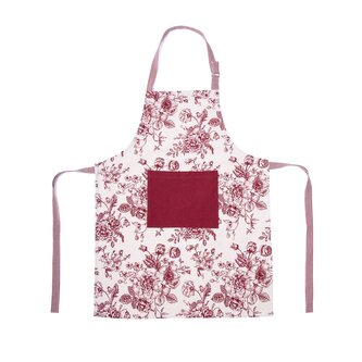 Kuchyňská bavlněná zástěra  | NELE | v květinách | 60x80 cm | 703874