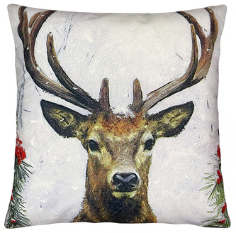 Vánoční polštář VÁNOČNÍ JELEN II. 40x40 cm Mybesthome