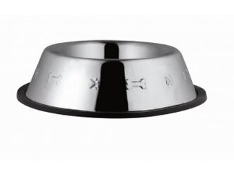 Miska nerez s gumou KOSTIČKY 0,9l/18cm (48)