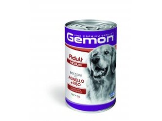 GEMON Dog HP Medium kousky jehněčí s rýží 1250g/12bal