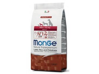 MONGE DOG Mini Adult Jehně,rýže,brambory  2,5kg, 25/16