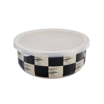 Miska ŠACHOVNICE Lem s víkem pr. 15,5 cm