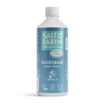 Doplňovací náplň minerální deodorant ve spreji OCEAN + COCONUT 500ml Salt of the Earth