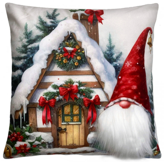 Vánoční polštář s 3D aplikací VÁNOČNÍ SKŘÍTKOVÉ II. 40x40 cm Mybesthome