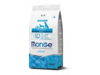 MONGE DOG Light Losos, rýže, kukuřice  2,5kg 24/12