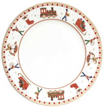 Porcelánový jídelní talíř Polar Express