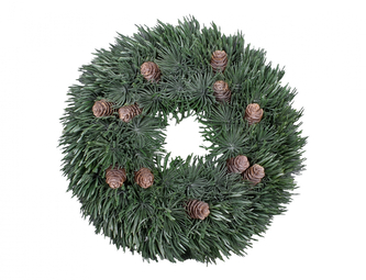 Věneček VÁNOCE s šiškami d30cm
