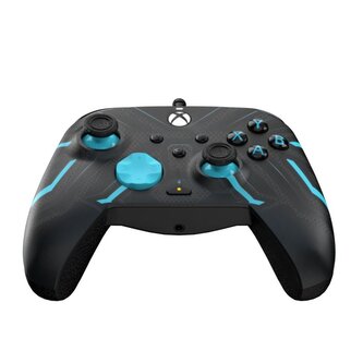 PDP Rematch Glow pokročilý kabelový ovladač, Titan Steel, pro Xbox Series X, černý
