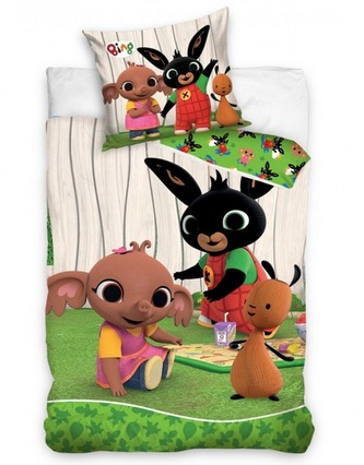 Carbotex Povlečení Zájíček Bing Zahradní párty 140x200, 70x90 cm