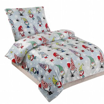 Jahu Povlečení mikroflanel Gnome 140x200, 70x90 cm