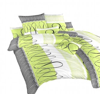 Dadka Povlečení krep Evelína kiwi 200x200, 2x70x90 cm