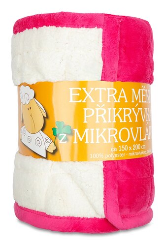 Svitap Deka mikrovlákno Ovce prošev fuchsiová 150x200 cm