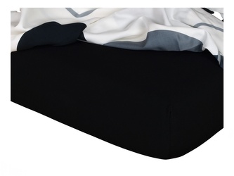 Dadka Jersey prostěradlo černá 60x120x10 cm