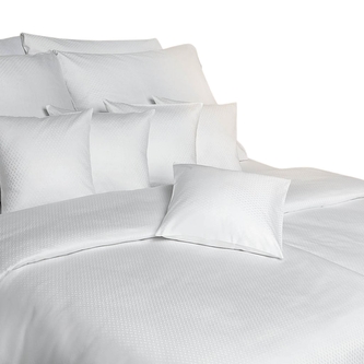 Dadka Povlečení damašek Kávové zrno bílé 200x220, 2x70x90 cm