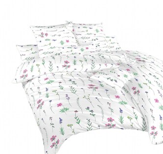 Dadka Povlečení bavlna Herbal starorůžový 240x200, 2x70x90 cm
