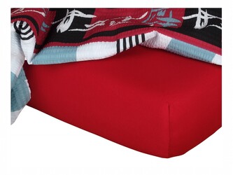 Dadka Jersey prostěradlo vínová 70x140x10 cm
